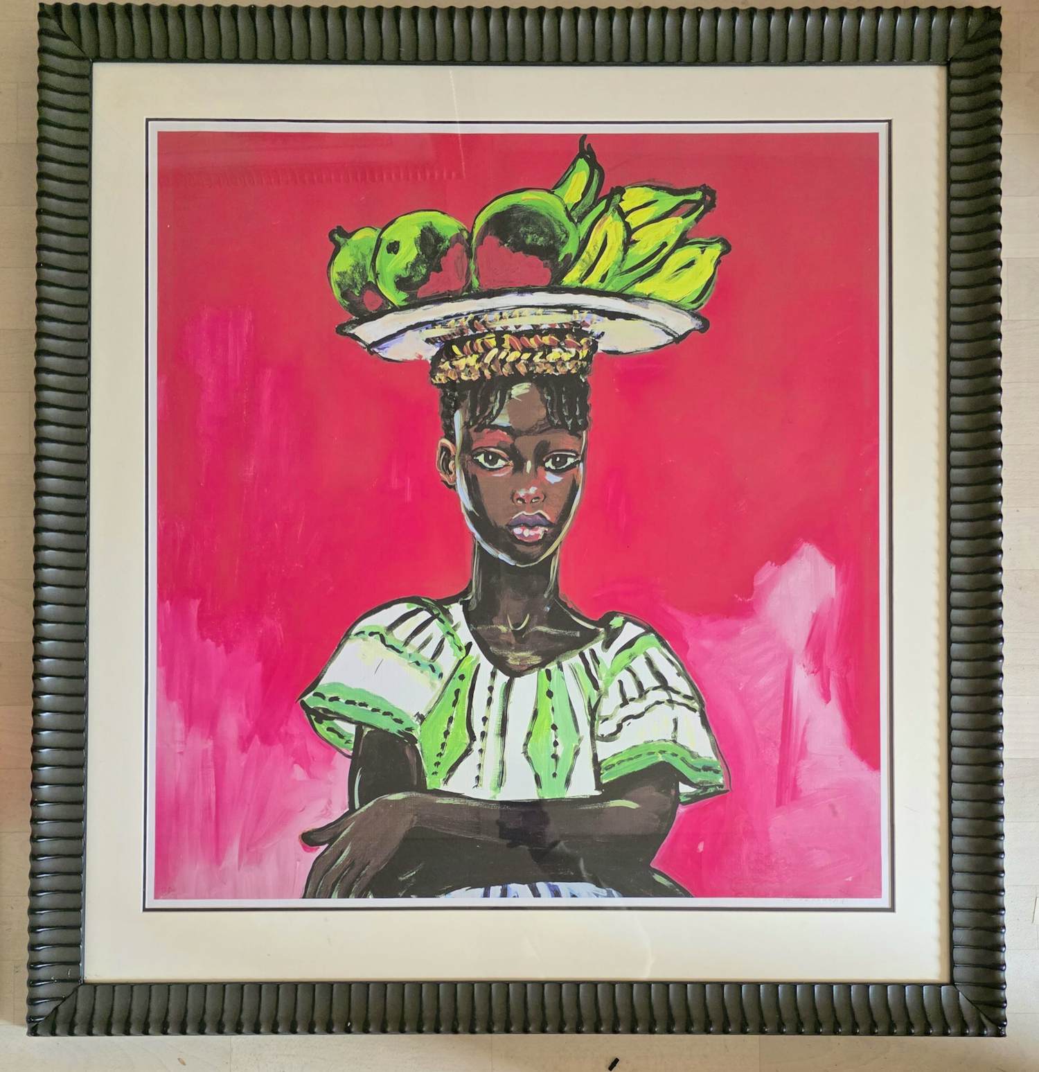 Peter Klashorst - Fruitschaal - ingelijst - groot kopen? Bied vanaf 150!