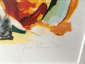 Lou Thissen - Zeefdruk. Titel, ''Olympic". kopen? Bied vanaf 50!