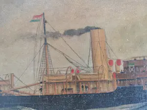 Niet of onleesbaar gesigneerd - Kustvaarder " peveril" kopen? Bied vanaf 10!