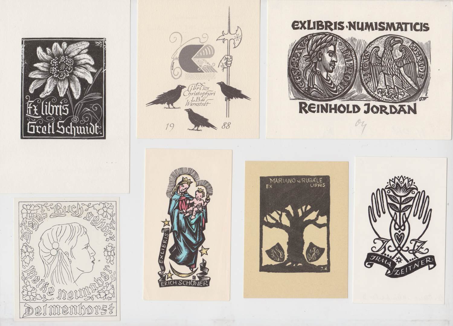 Herbert Ott - e.a: Zeven houtsnedes Duitse kunstenaars: Diverse voorstellingen kopen? Bied vanaf 25!