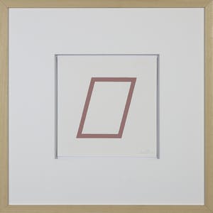 Sol LeWitt - Zeefdruk uit de serie 'Five Geometric Figures in Five Colors' - Ingelijst kopen? Bied vanaf 500!