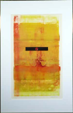 Steve Wood - Monoprint, Z.t. III, Ingelijst (Groot) verkocht voor € 20!