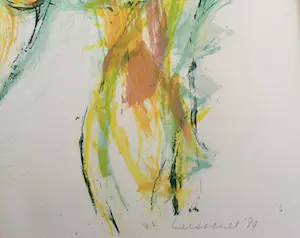 Paul de Lussanet - z.t. | expressieve litho - ingelijst kopen? Bied vanaf 49!