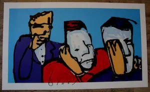 Herman Brood - Zeefdruk: Horen, zien en zwijgen kopen? Bied vanaf 775!