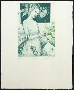 Josef Kabrt - Lot van vier etsen kopen? Bied vanaf 35!