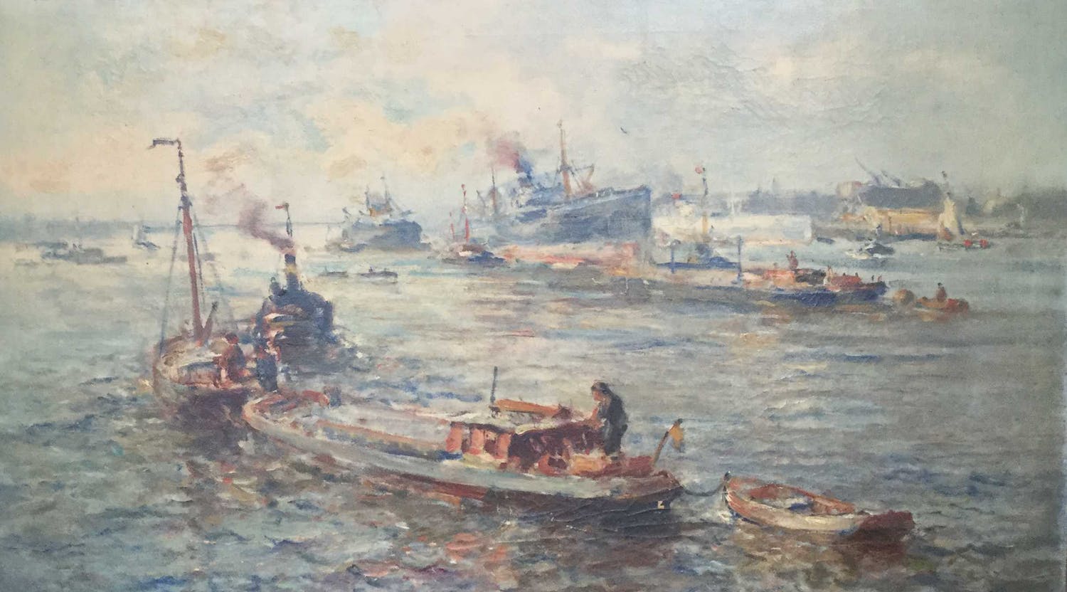 Evert Moll C3342 Havengezicht verkauft! Den Auktionserlös anzeigen