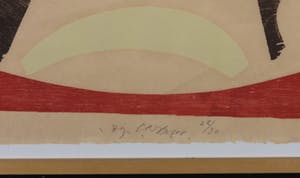 Carel Visser - Houtsnede, Zonder titel - Ingelijst kopen? Bied vanaf 60!