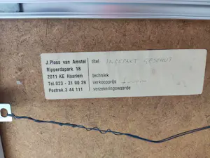 Jaap Ploos van Amstel - Jaren 60 gemengde techniek - "Ingepakt geschut" - gesigneerd kopen? Bied vanaf 180!
