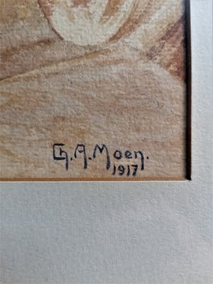 Charles Moen - Stilleven: Rozen op een vaas kopen? Bied vanaf 90!