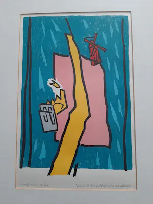 Peter Louman - Zeefdruk, Titel Zaanstad & Land. kopen? Bied vanaf 40!