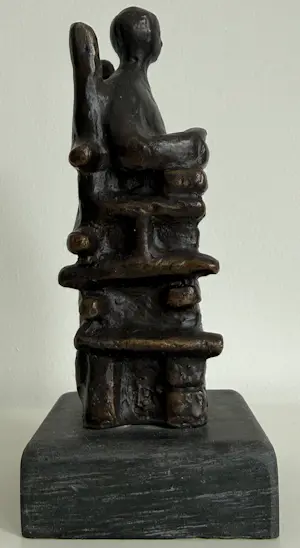 Brons (Onbekend) - bronzen sculptuur | 'Zittende man' kopen? Bied vanaf 20!