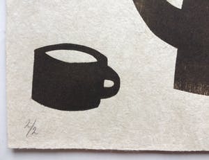 Klaas Gubbels - Houtdruk ‘Kan met kopjes’ - 2003 - oplage 2/2 kopen? Bied vanaf 275!