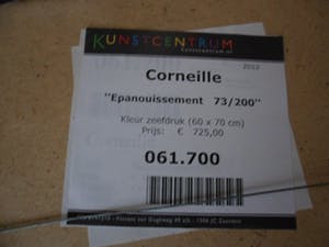 Corneille - Zeefdruk. Titel, "Épanouissement". kopen? Bied vanaf 150!