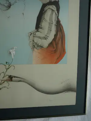 Michael Parkes - Gesigneerde en ingelijste litho ‘Swan King’ + Boek - 1982 kopen? Bied vanaf 400!