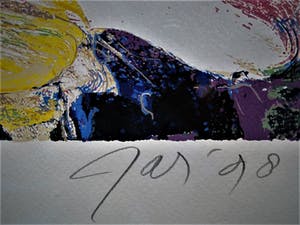 JAS - Atelier le Bateau - gesigneerd Expressionistisch Litho "Bellona" fraai gelijst. kopen? Bied vanaf 10!