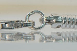 1229 - Stevig Italiaans 18 karaats BI-color met "Monte  Carlo" schakel - gekeurd kopen? Bied vanaf 1570!