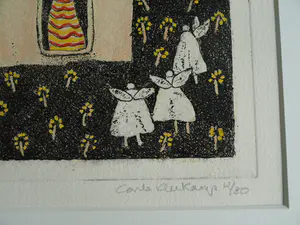 Carla Kleekamp - Ingelijste ets , La femme fatale – ca. 1980 – nr. 12/30 kopen? Bied vanaf 1!