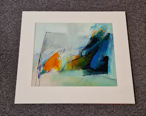 Hans Vredegoor - 1991 - expressionistisch abstract olieverf op board - inkt gesigneerd kopen? Bied vanaf 112!