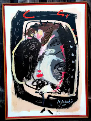 Kees Salentijn - Ingelijste olieverf op doek: Cabeza en el Espejo kopen? Bied vanaf 295!