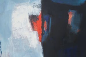 Jos Schimmer - Olieverf op doek, Abstracte compositie - Ingelijst (Zeer groot) kopen? Bied vanaf 500!