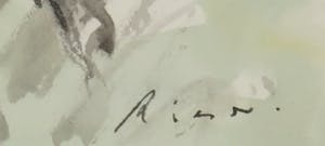 Willy Rieser - Aquarel, Le roc d'Alric - Ingelijst kopen? Bied vanaf 50!