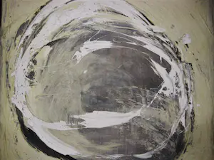 Niet of onleesbaar gesigneerd - Grote Abstracte gemengde techniek "Equilibre primal" gesigneerd kopen? Bied vanaf 1!