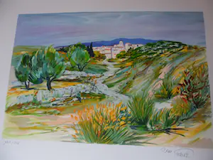 Ray Poirier - PROVENCE / KLEURLITHO / 76x56cm / kopen? Bied vanaf 35!