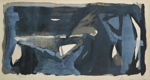 Bram van Velde - Litho, Compositie met blauw - Ingelijst kopen? Bied vanaf 380!