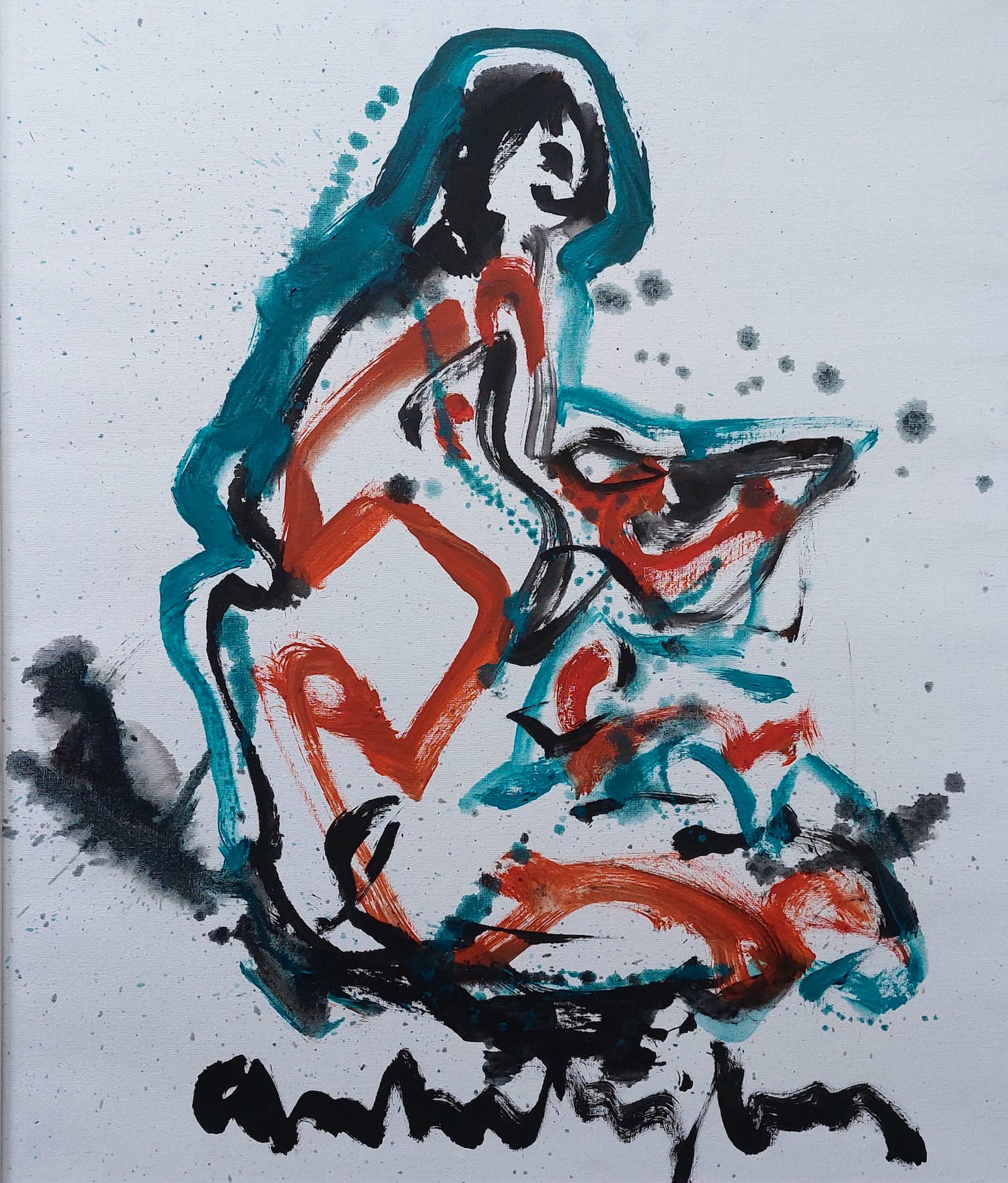 Anton Heyboer - Zittende Vrouw verkocht voor € 475!