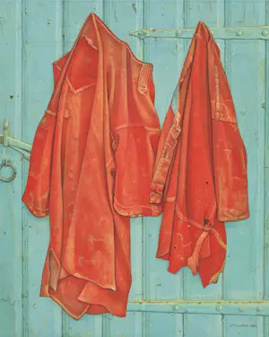 Jopie Huisman - Kleurengiclee :: ROODBAAIEN HEMD op BLAUWE DEUR kopen? Bied vanaf 125!