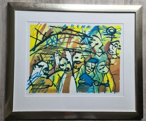 Herman Brood - Arena (Ajax) - gesigneerd - 500 ex - ingelijst kopen? Bied vanaf 235!