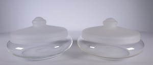 Jacques Boon - Glas, Twee koektrommels met deksel kopen? Bied vanaf 10!