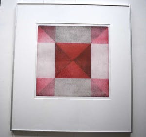 Niet of onleesbaar gesigneerd - Geometrische compositie - Kleurets, Ingelijst kopen? Bied vanaf 1!