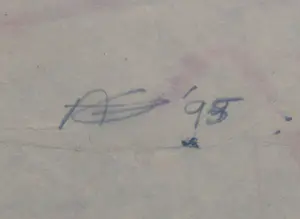 Aliza Thomas - Monoprint, Evasion/ The guardian angel - Ingelijst (Zeer groot) kopen? Bied vanaf 1!