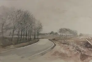 Jose Calsina - pen/aquarel, Bomen - Ingelijst kaufen? Bieten Sie von 30!