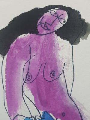 Corneille - Corneille - 1922-2010 litho naakt in lijst handgesigneerd,genummerd en gedateerd kopen? Bied vanaf 150!
