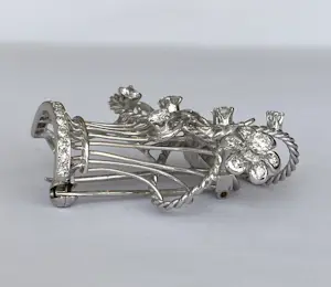 Platina/Gouden Latere Art Deco Broche/Hanger met Diamanten kopen? Bied vanaf 900!