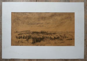 Poppe Damave - Tekening: "Voor Godfried" kopen? Bied vanaf 35!