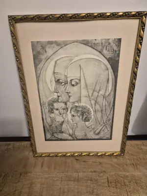 Jan Toorop - MARIA MET KIND JEZUS EN ELIZABETH MET JOHANNES DEN DOOPER 1927 kaufen? Bieten Sie von 35!