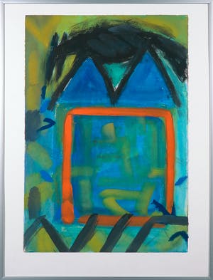 Andre Martens - Gouache, Zonder titel - Ingelijst kopen? Bied vanaf 20!