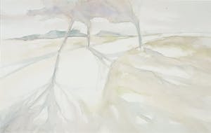 Wim de Bruin - Aquarel op papier, Landschap kopen? Bied vanaf 1!