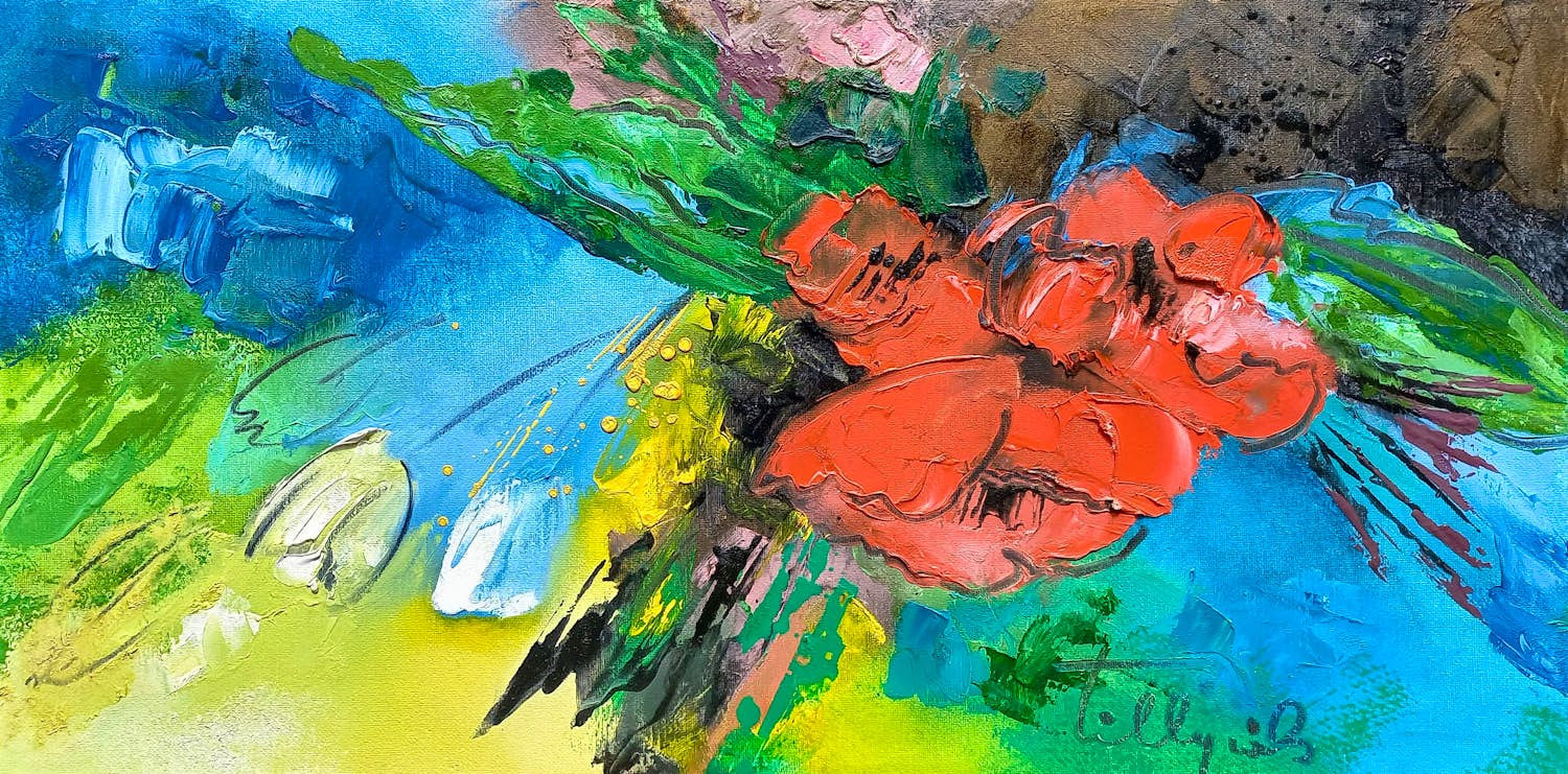Tilly Wils - Le Bouquet, olieverf op doek (netjes ingelijst) kopen? Bied vanaf 295!