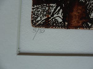 Niet of onleesbaar gesigneerd - Ets, titel : "Herinnering I kopen? Bied vanaf 1!