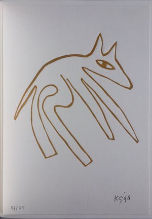 Klaas Gubbels - linosnede uit 1998 - oplage 125. kopen? Bied vanaf 175!