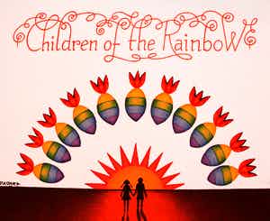 Dadara - zeefdruk: Children of the rainbow verkocht voor € 99!