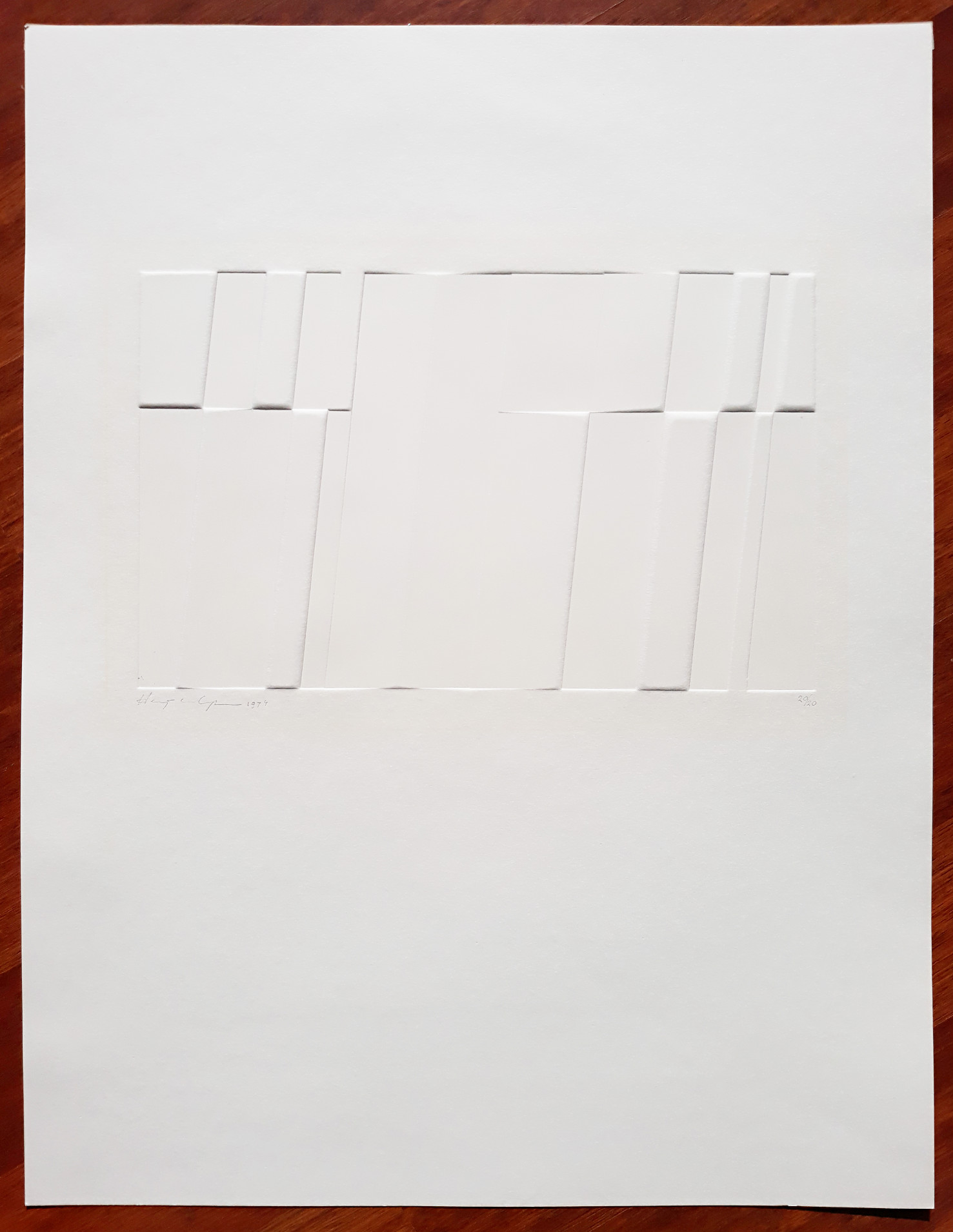 Harry van Kuyk - Zonder titel, reliëfdruk kopen? Bied vanaf 350!