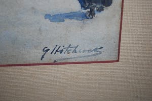 George Hitchcock - aquarel Egmond aan zee kopen? Bied vanaf 350!