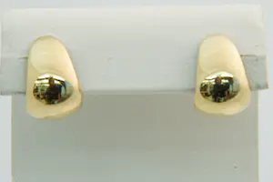 64 - massief 18Krt paar geel gouden en glanzend gepolijste "klap creolen" kopen? Bied vanaf 350!