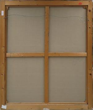 Theodora Plas - Gemengde techniek op doek, Z.T. (rode rechthoeken) - Ingelijst (Zeer groot) kopen? Bied vanaf 1!