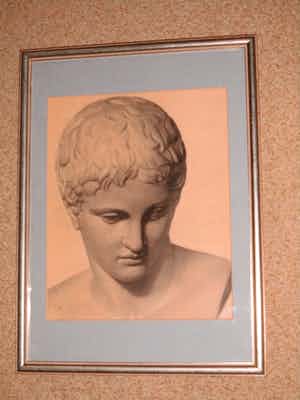 Cornelia Hioolen - Potloodtekening - Apollo verkocht voor € 50!